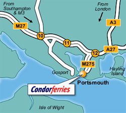 Portsmouth Ferry Port Map